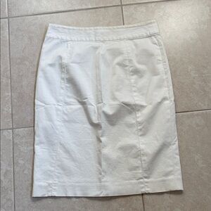 Banana Republic White Pencil Skirt